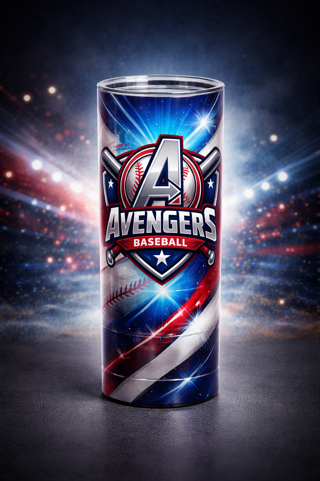 20 oz Avengers Baseball Tumbler