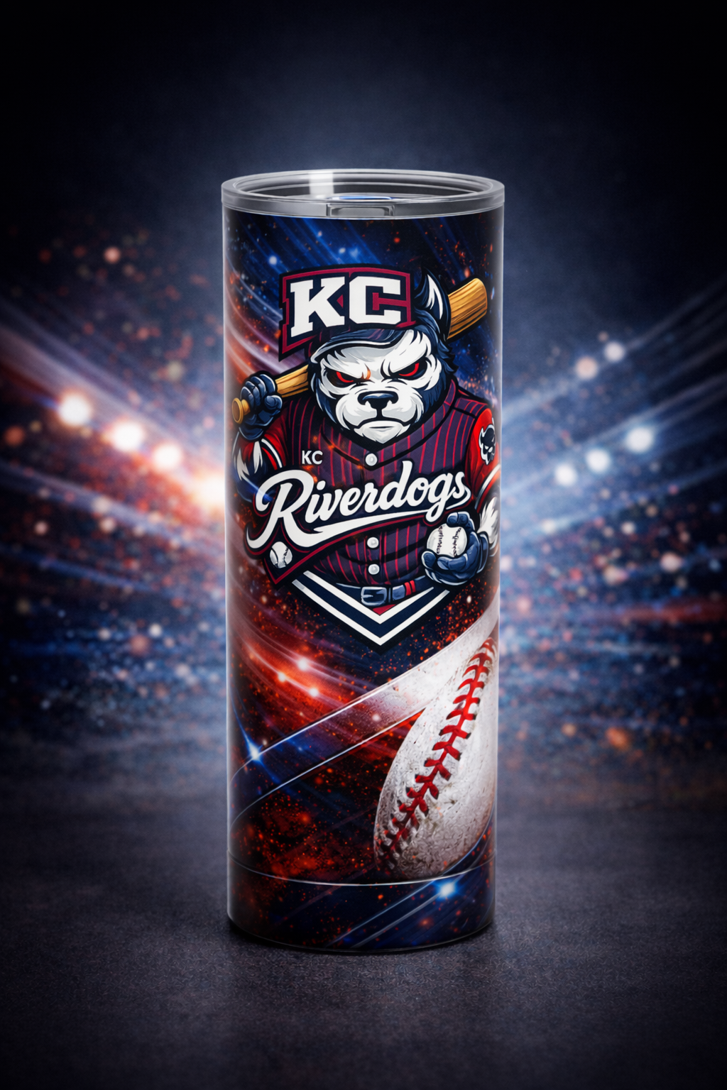 20 oz Riverdogs Baseball Tumbler New Logo